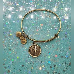 Alex and Ani 'J' Gold Bangle